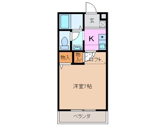 間取図 プラザコート西富田