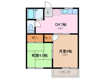 間取図 エステート川﨑Ｂ棟