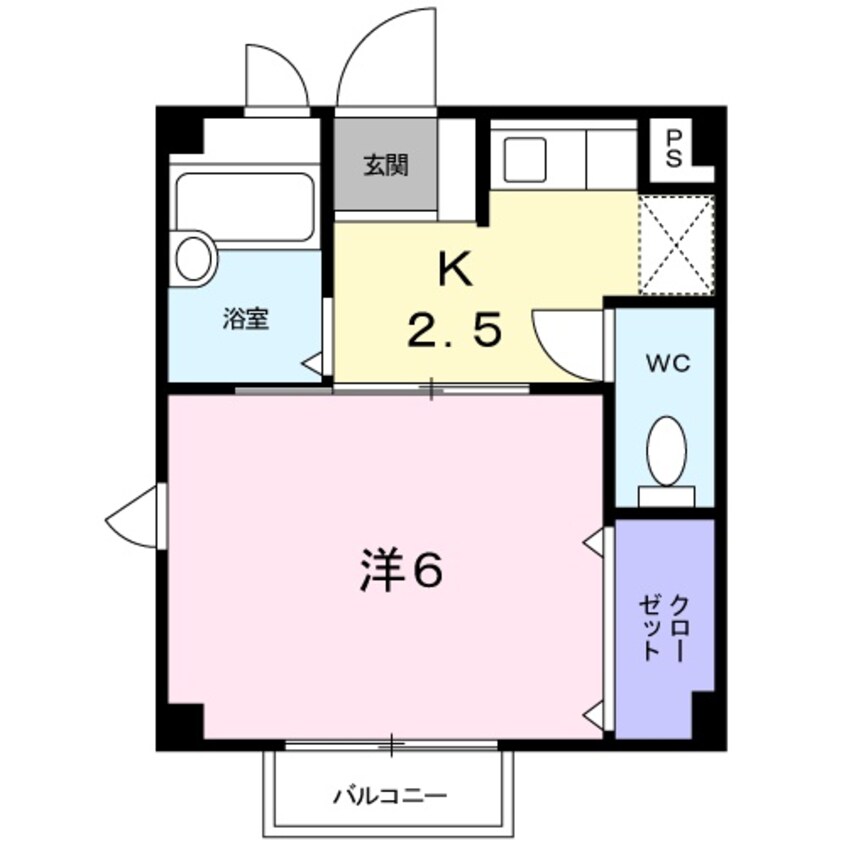 間取図 スパシオ川原Ⅰ