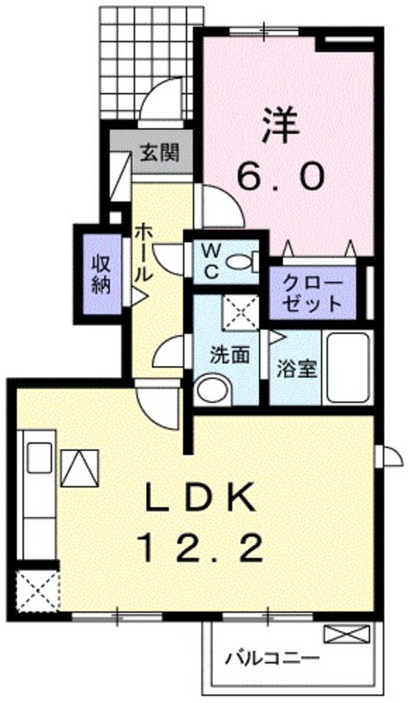 間取図 ラブリー・Ｋ　Ⅰ