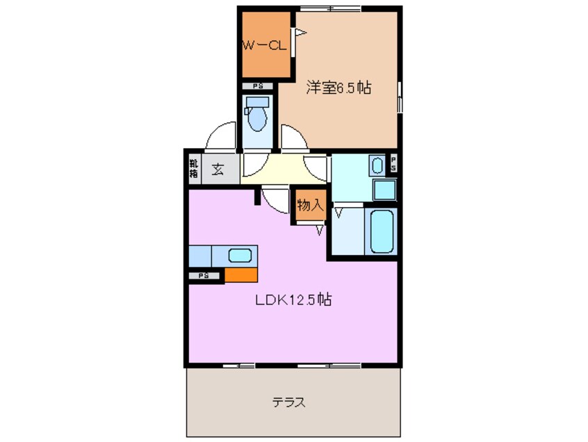 間取図 ベイサイド　フクサキ