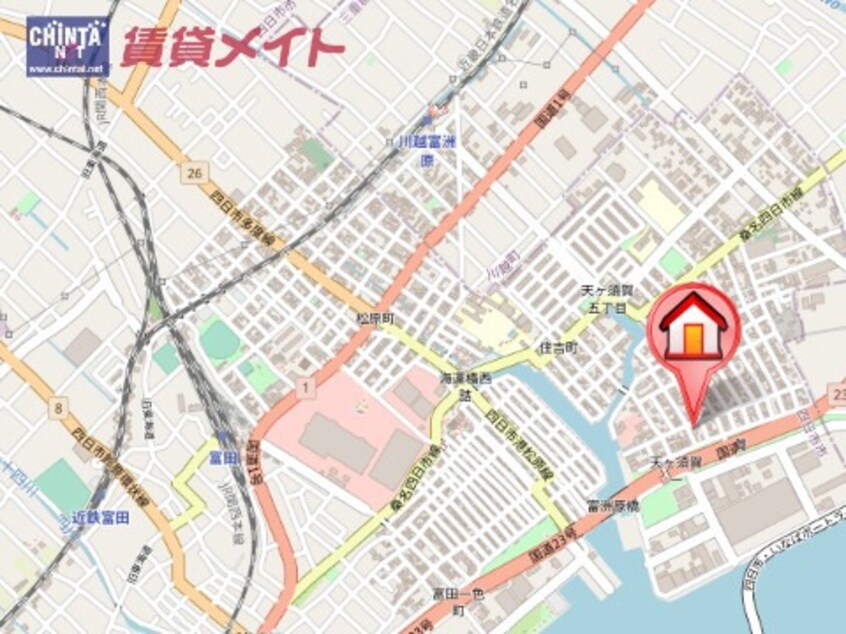 地図 カーサコモダ天カ須賀