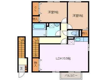 間取図 フラワーコート　B