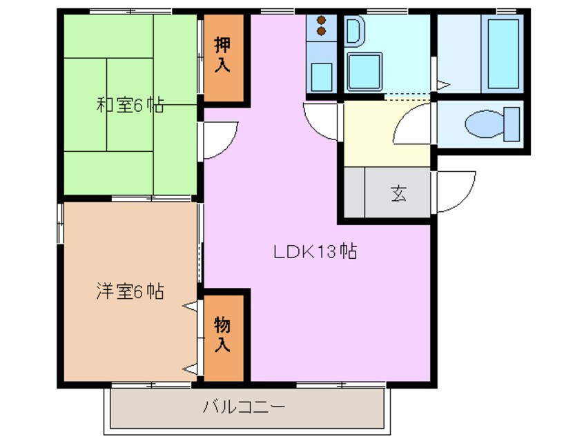 間取図 メモリアルＡ棟