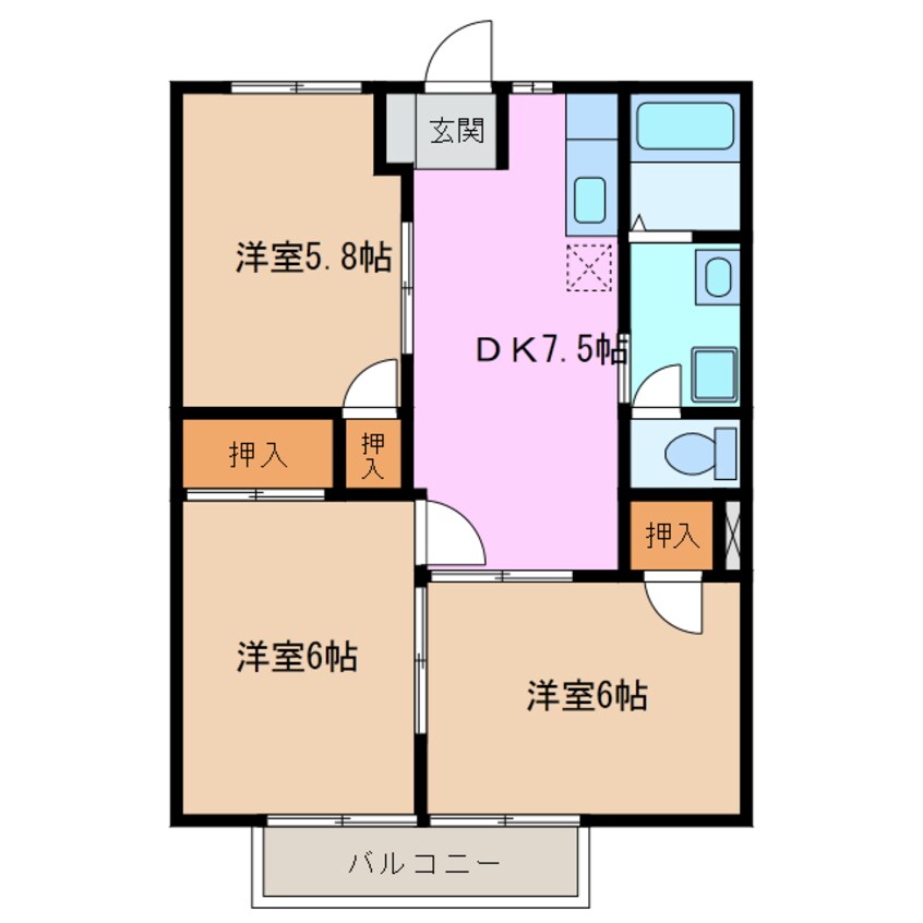 間取図 リバーヴィレッジ