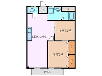 間取図 シティハイツかすみ