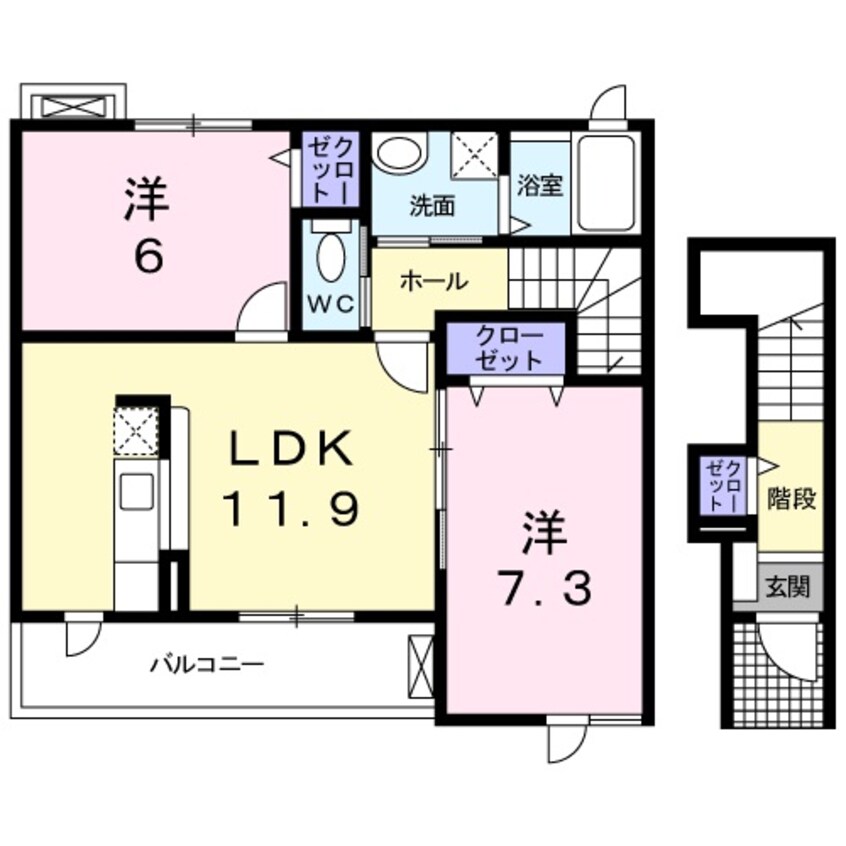 間取図 メゾン花水木　Ⅱ