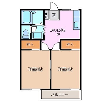 間取図 モンシャトー Ｃ棟