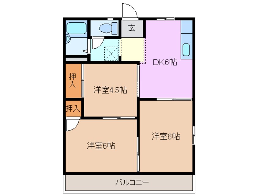 間取図 タウニー城の内