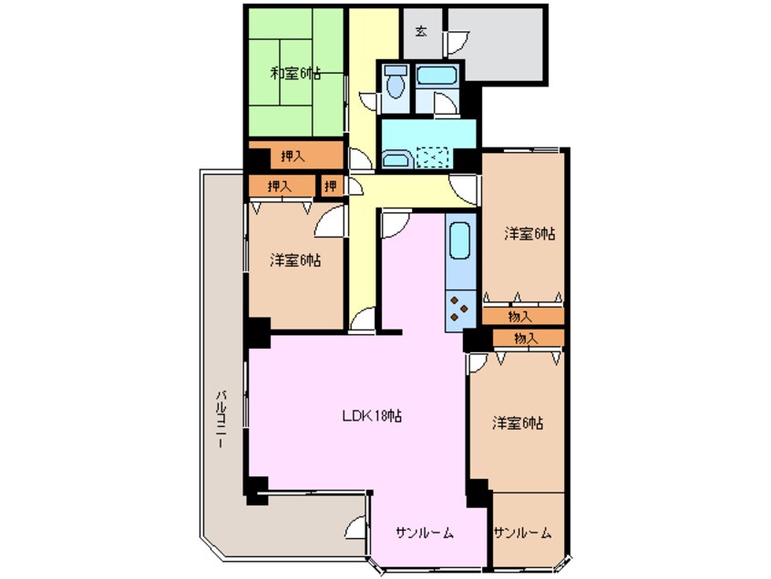 間取図 ロイヤル東海川原町