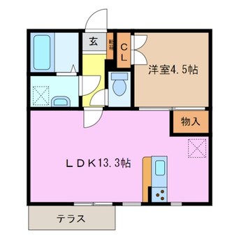 間取図 エステート川﨑D棟