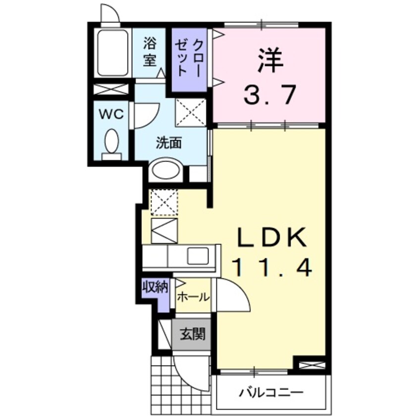 間取図 ジェルメ