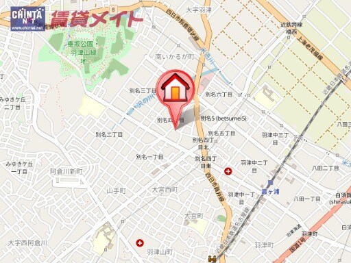 地図 D-room別名　A棟