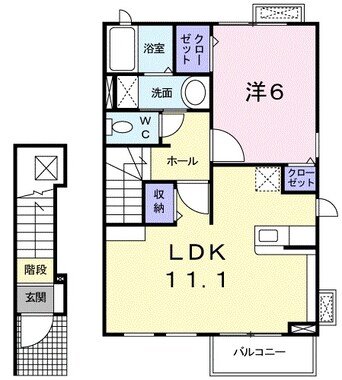 間取図 カトレア　Ｔ．Ｙ　Ⅱ