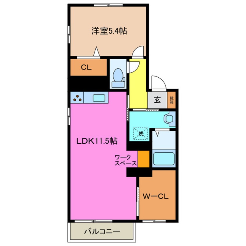 間取図 ビューラー伊坂　Ｃ棟