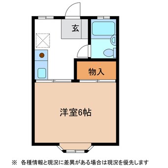 間取図 中央本線<中央西線>/多治見駅 徒歩25分 1階 築30年