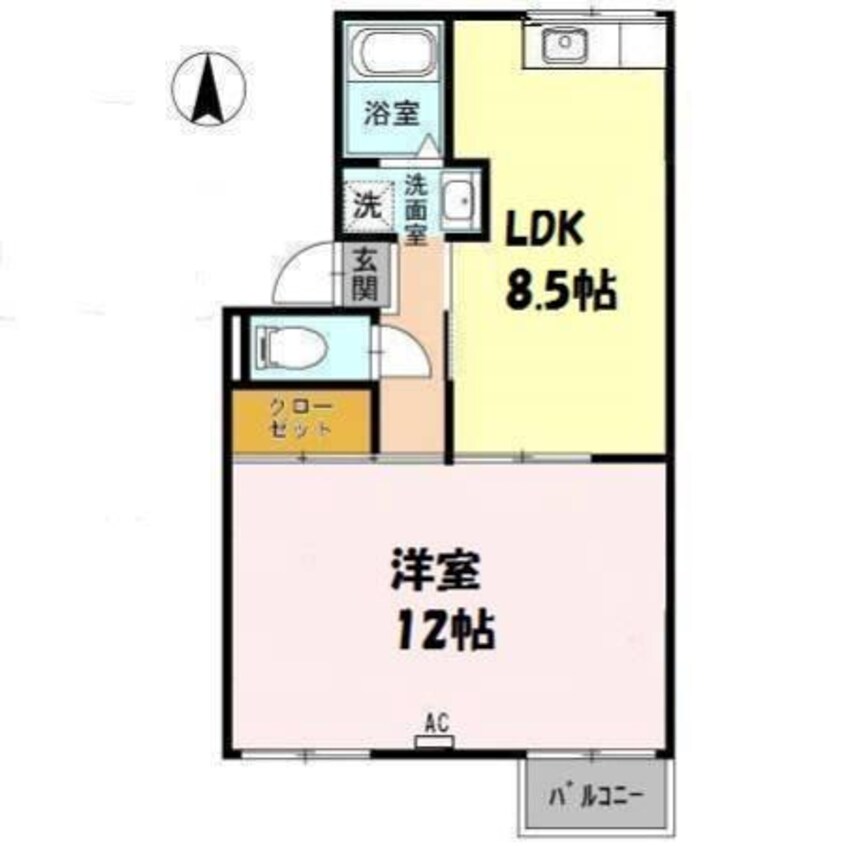 間取図 シャンポール喜多