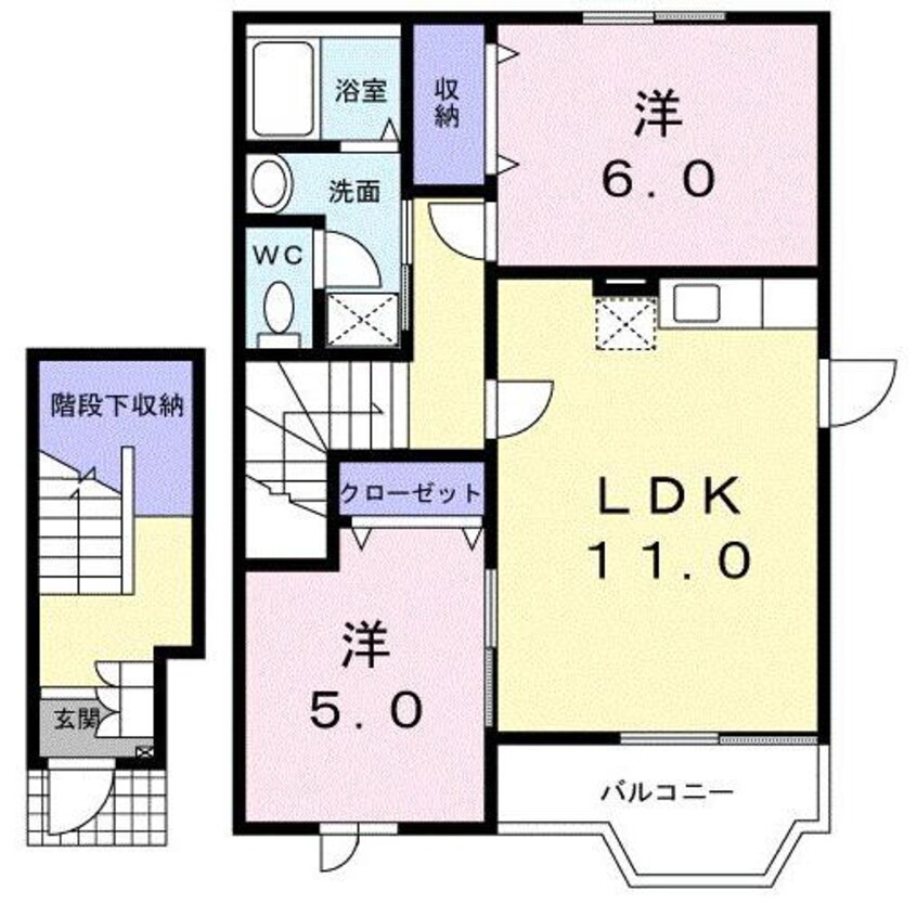 間取図 ソレイユ・ルヴァンⅡ