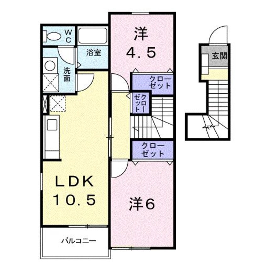 間取図 センプリーチェ　Ａ