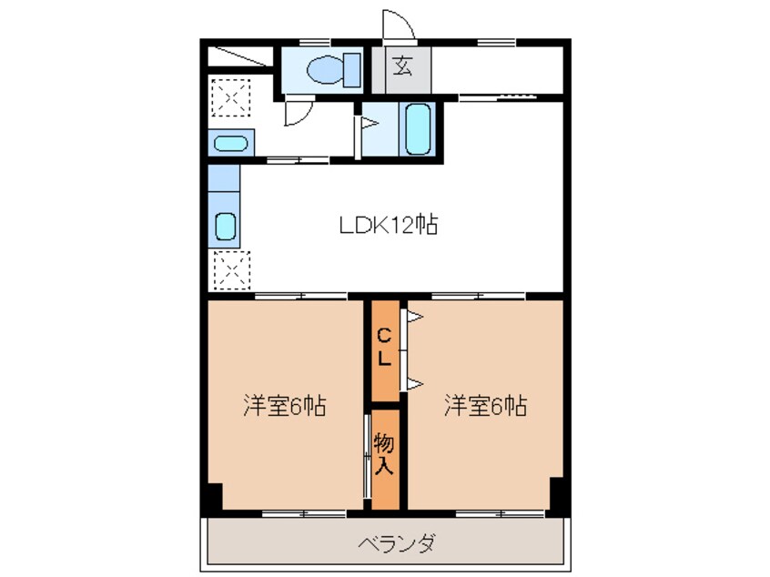 間取図 ハイツ田代