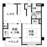 若杉ビル 2LDKの間取り