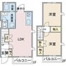 SUNSUN藤塚 2LDKの間取り