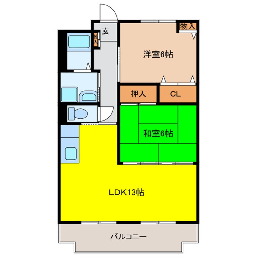 間取図 グランドソレイユ城前