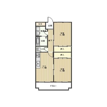 間取図 ハイツ西山東