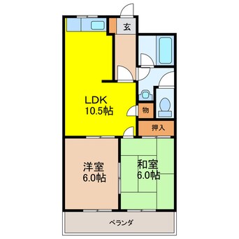 間取図 ハイツタチバナ