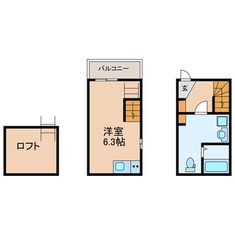間取図 アースクエイク桜ケ丘北棟
