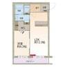 スカイハート 1LDKの間取り