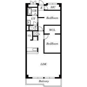 間取り図 里水マンションA