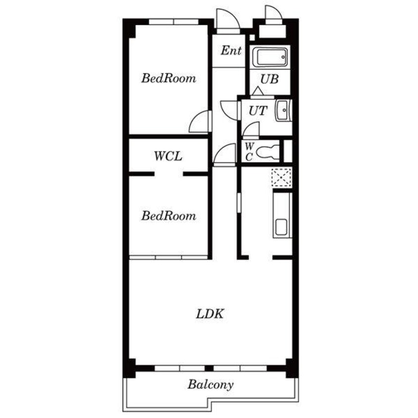 間取図 里水マンションB