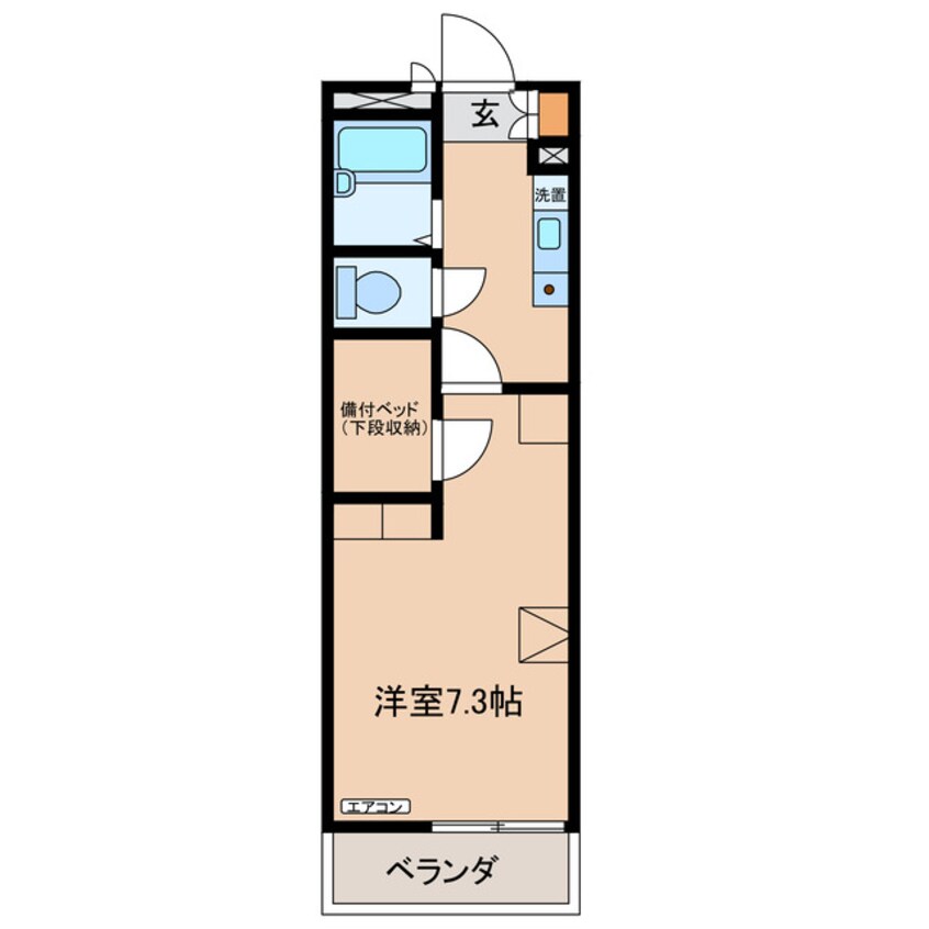 間取図 レオパレスザ　フィールド