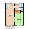 PIA松光ビル 1LDKの間取り
