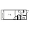 タウニーエコー 1Kの間取り