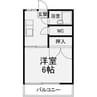 トラッドハウスYK　B棟 1Kの間取り