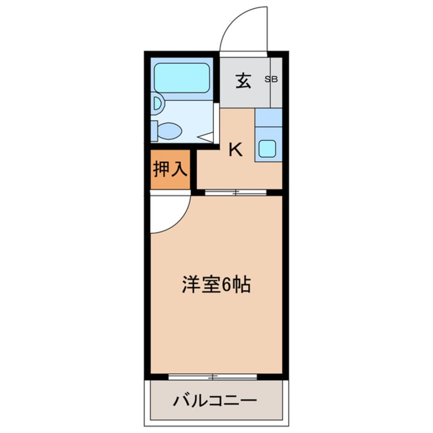 間取図 カーサソシアルA