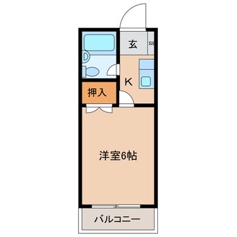 間取図 カーサソシアルA