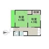 磯村長屋 2Kの間取り