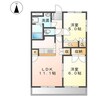 シャンテクレア 2LDKの間取り