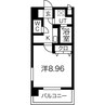 パークアベニューティリェツ 1Kの間取り
