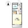 ベルビラージュ 1Kの間取り