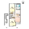フォレストメゾン72 2LDKの間取り