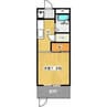 レイクサイドヴィラ 1Kの間取り