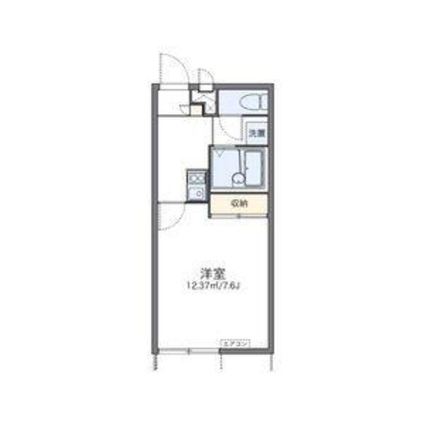 間取図 レオパレスあすなろ　2号