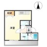 ヴーヴレイ 1Kの間取り