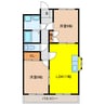 VILLA桜ヶ丘 2LDKの間取り