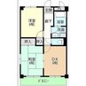 ハピネス光 2DKの間取り