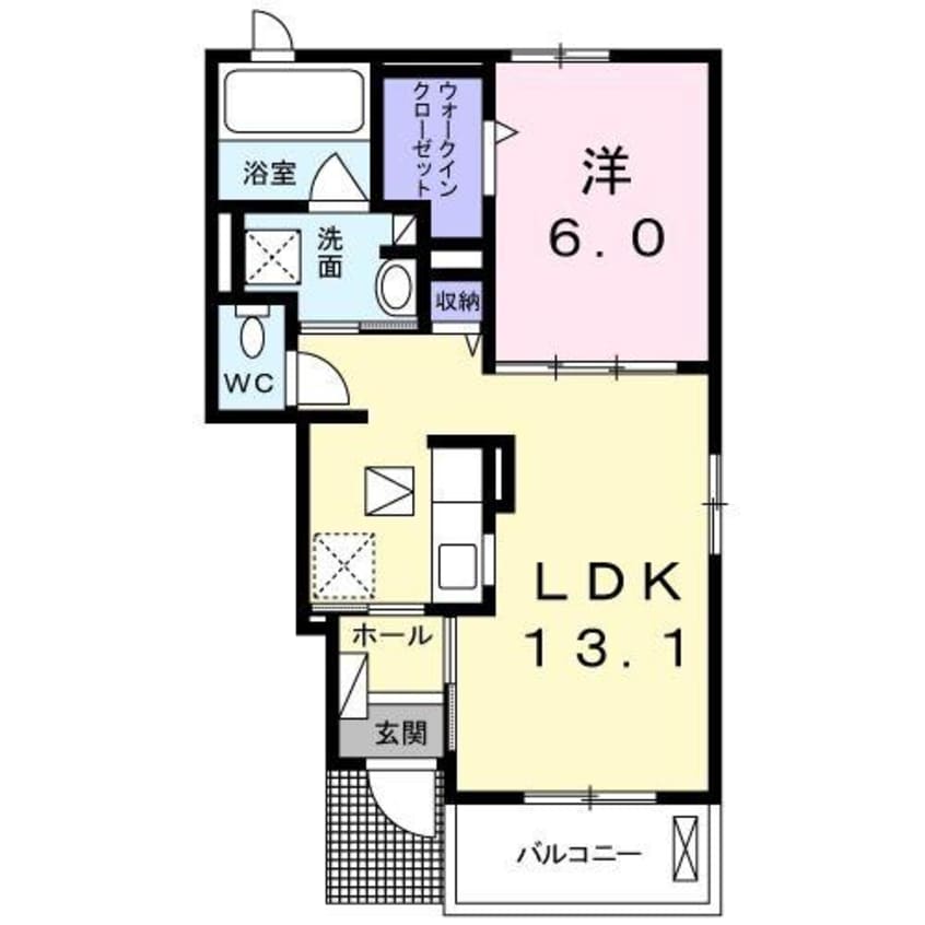 間取図 ラ ノンノ ノンナB棟